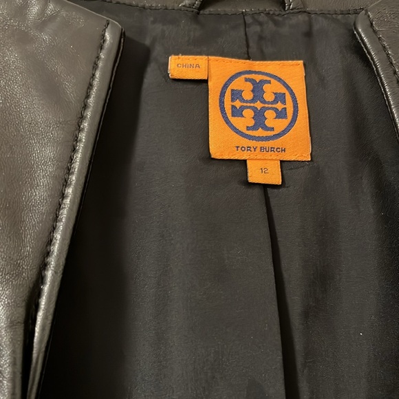 Tory Burch leather jacket size 12 great condition - Picture 3 of 7